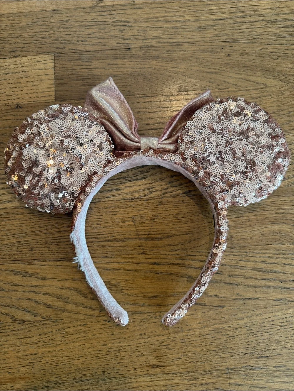 Disney Parks Rose Gold Ears Headband